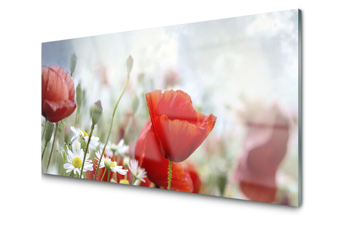 

Panel szklany Płytka Kwiaty Płatki 100x50