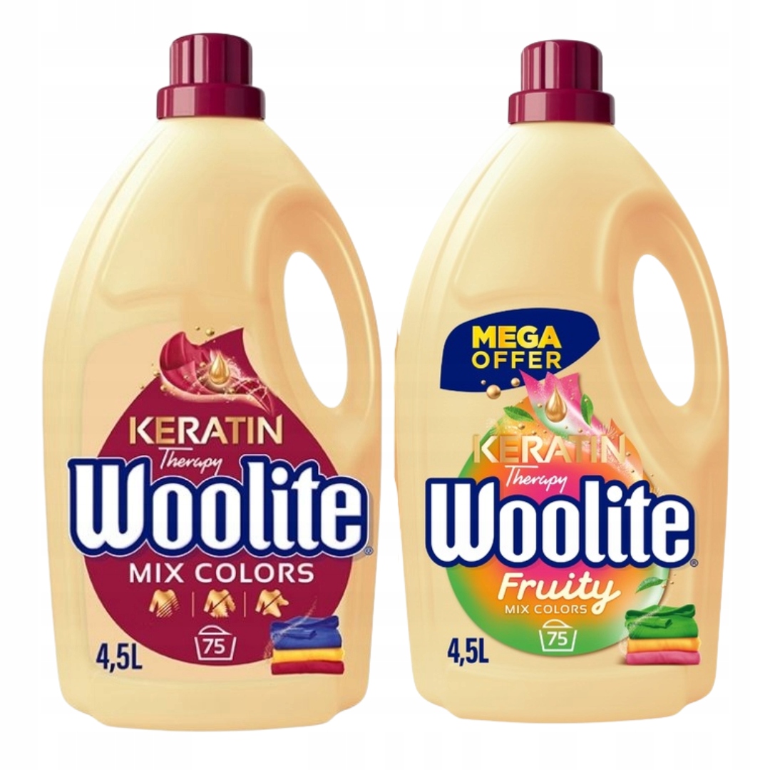 Levně Woolite Tekutý prací prostředek Color Black 2x4,5 l (150 praní) Dárek