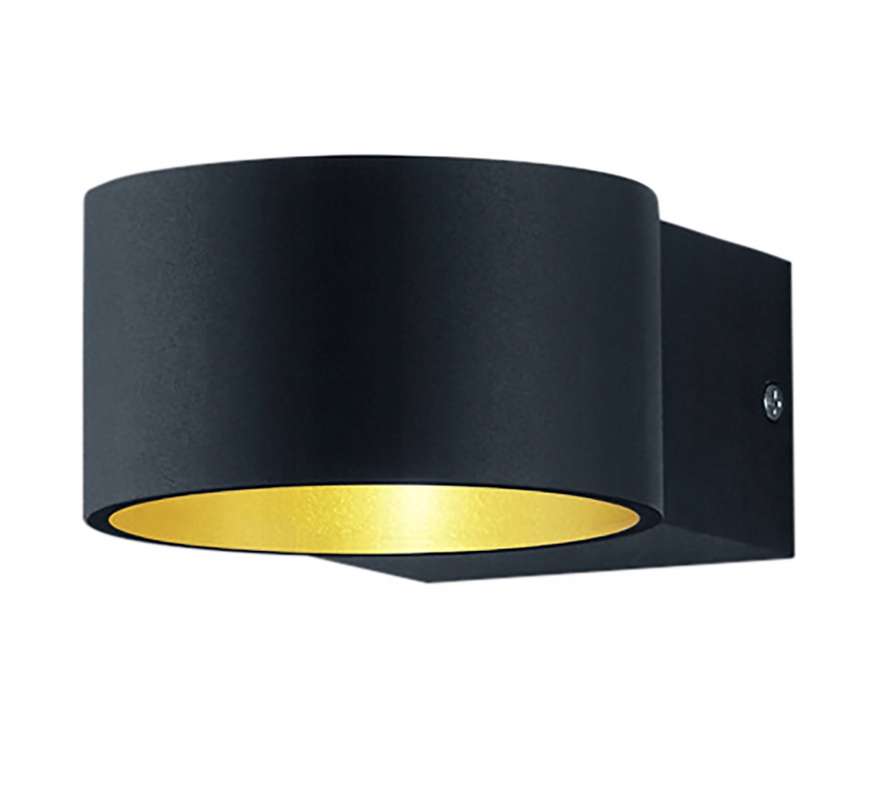 Nástenná lampa čierna Lacapo čierna Trio