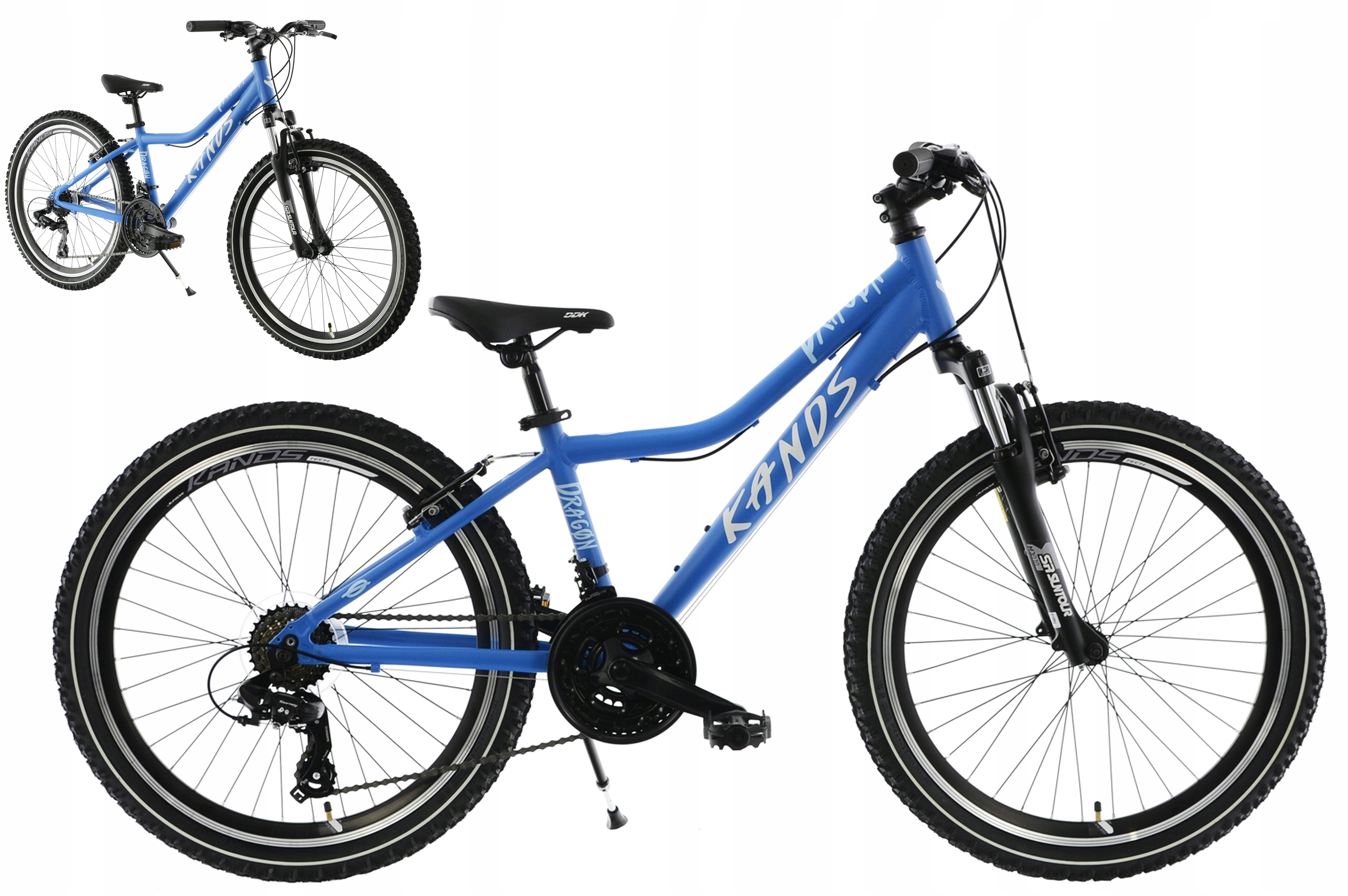 Rower dziecięcy 24" Kands Dragon rama 13" niebieski R24