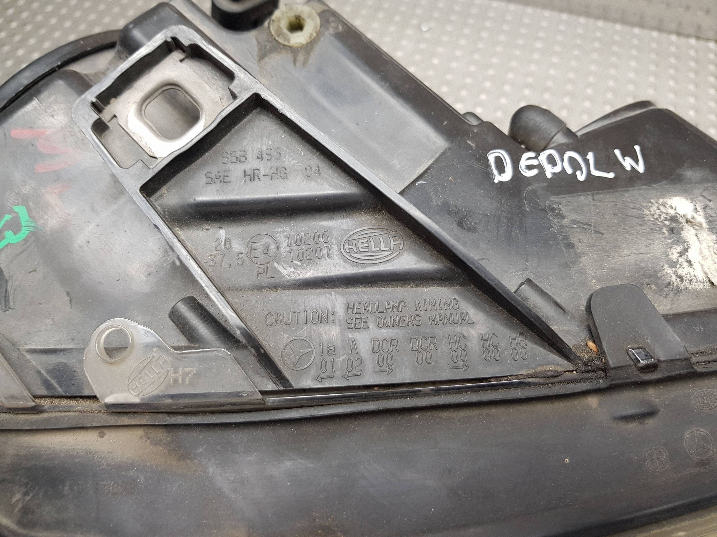 REFLEKTOR right front MERCEDES ML W164 before lift