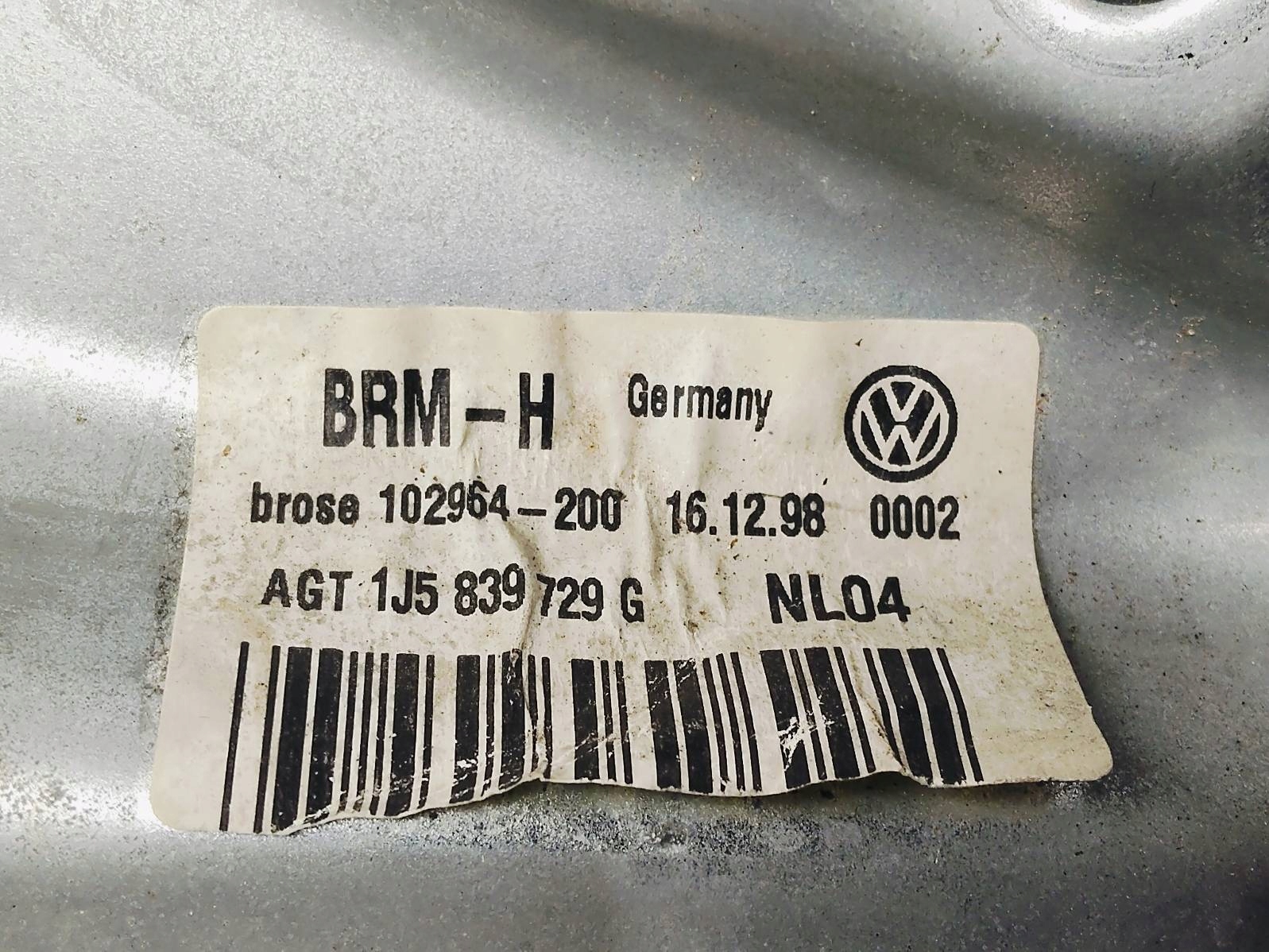 mechanism windows electrical left rear part Volkswagen Bora 1.9 TDI 1J5839755A