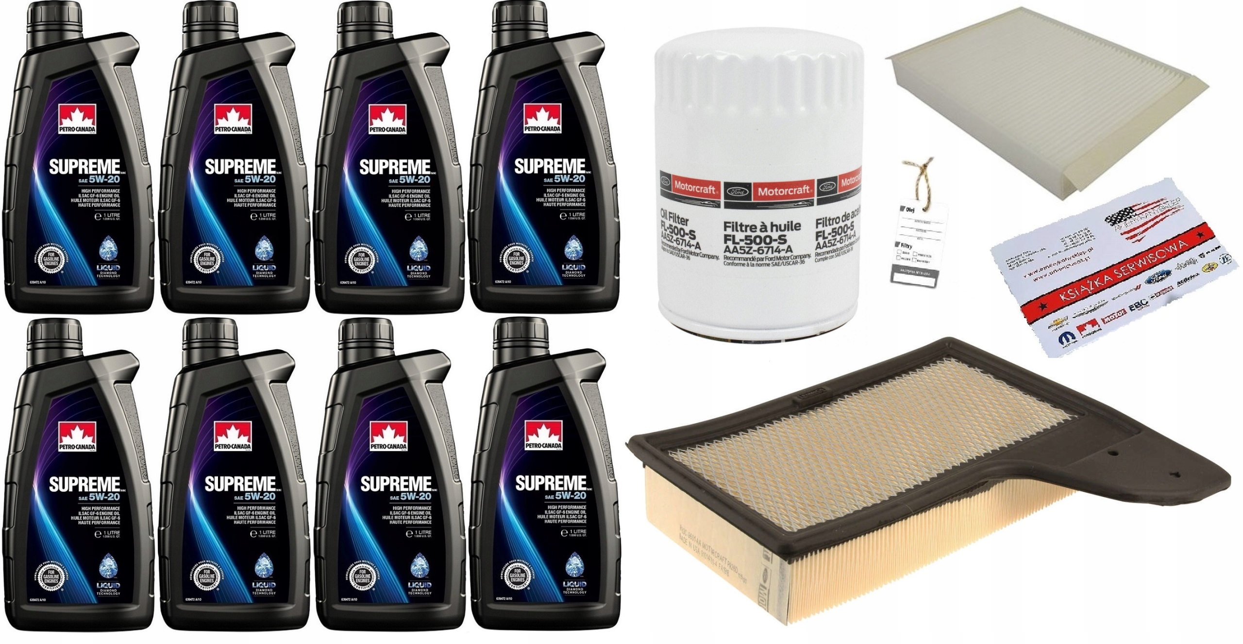 PETRO-CANADA 5W-20 8L + FILTRY MUSTANG 5,0 15-17