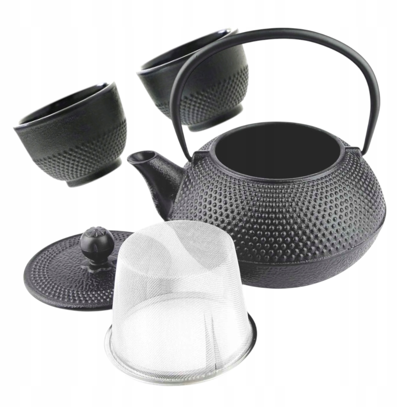 Liatinový Imbrky 800 ML Lúhovač 2 Šálky Na Čaj Oceľový Filter Sada