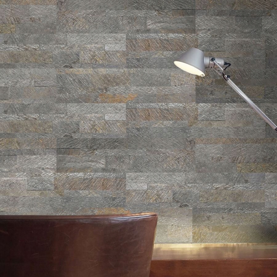 Panel Ścienny Samoprzylepny Kamienny 3D Gold Green