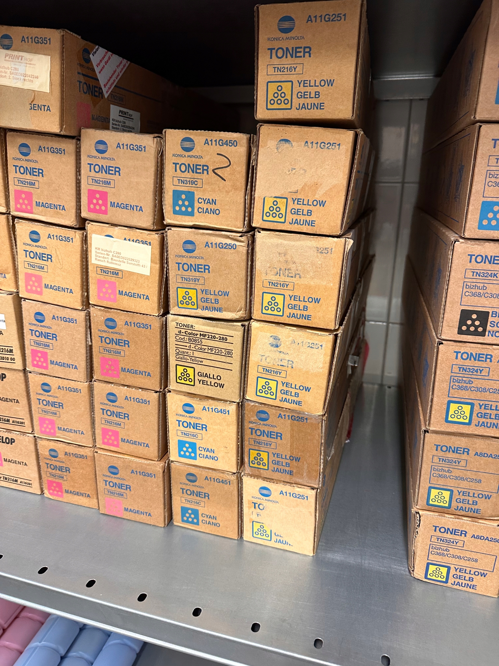 Toner Konica Minolta Tn 216 Cyan Originál A11G451 pre Bh C220/C280