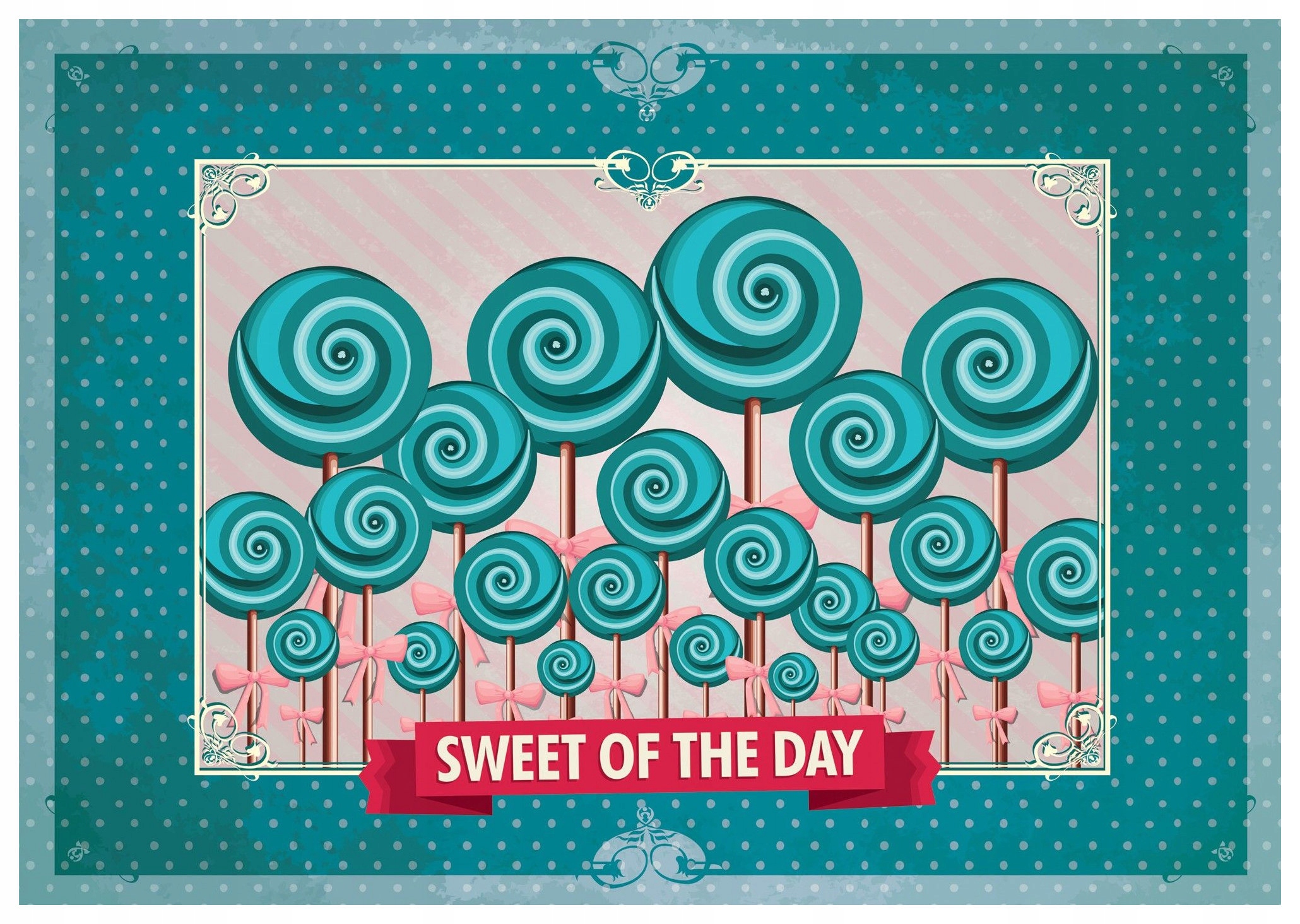 Vliesová fototapeta Lízací sen Růžovo-tyrkysové akcenty 312x219 lepidlo