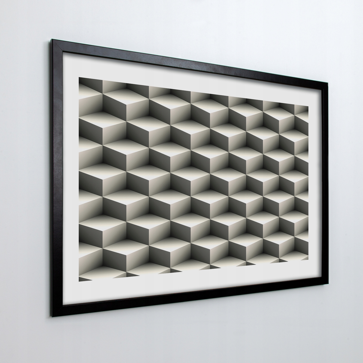 Nástěnný fotoobraz v rámu Krychlový 3D 70x50 cm