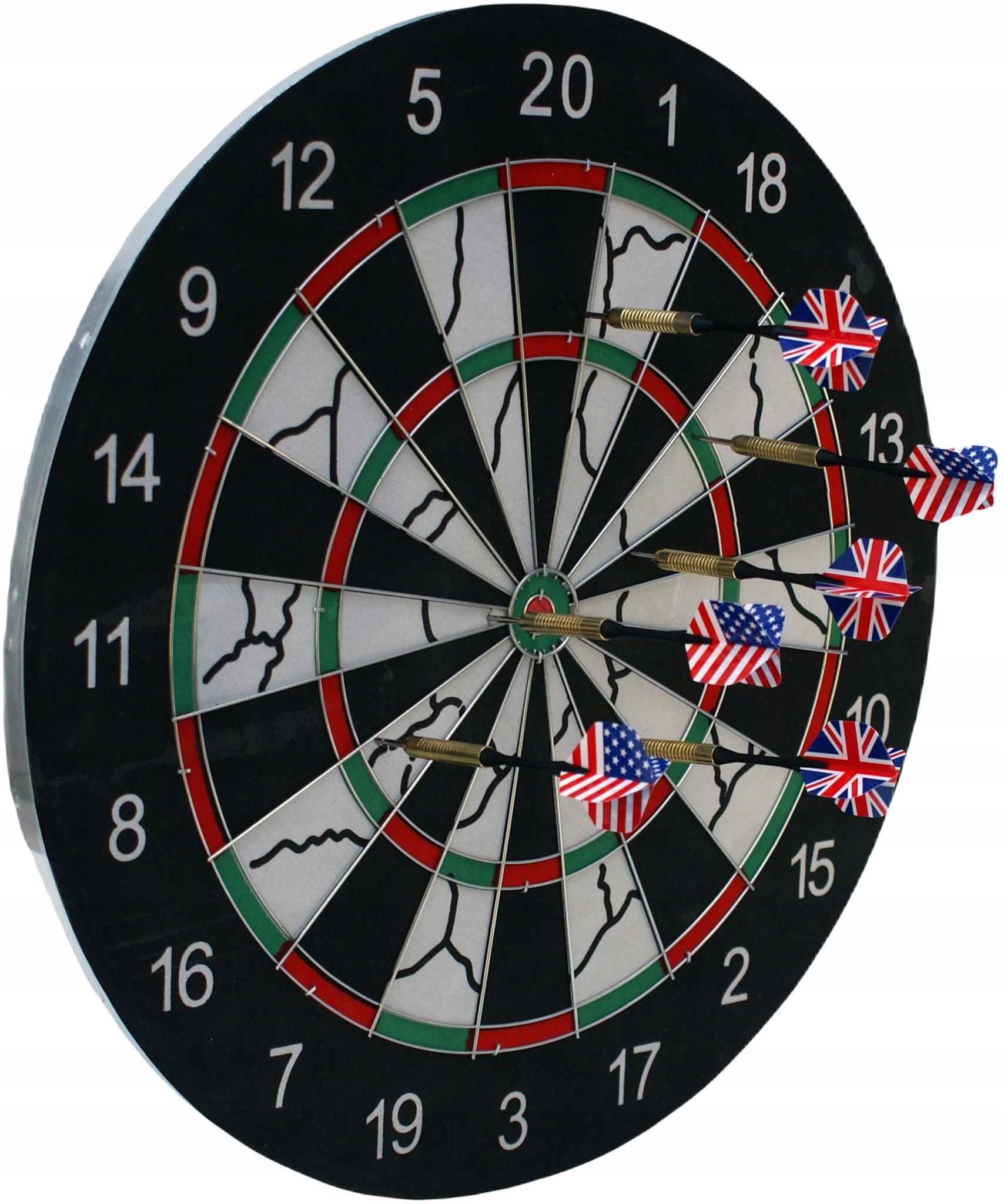 Enero DART kartonowy OUTDOOR dwustronny 45 cm + 6 rzutek