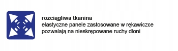 RĘKAWICZKI ROWEROWE METEOR BIG FLOWER M dla dzieci na rzep chwytny kształt Cechy dodatkowe antypoślizgowe elementy na rzep