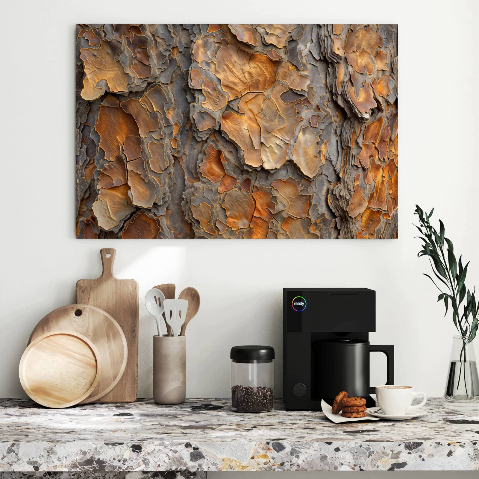 Magnetická tabule Kora Struktura Tvary 90 × 60 cm