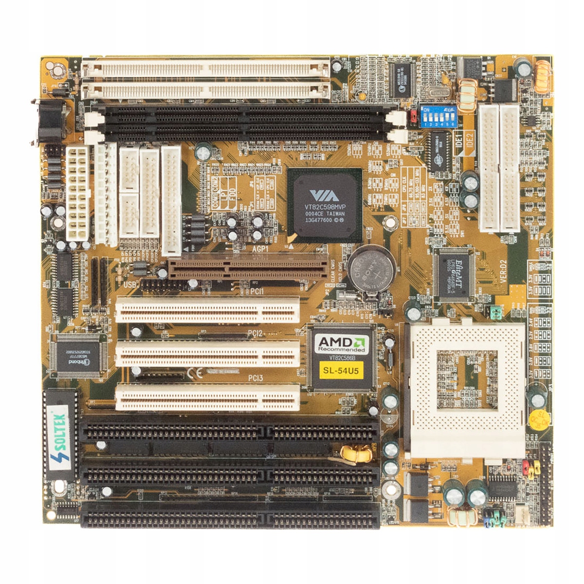 Soltek SL-54U5 Socket 7 Sdram Agp Pci Isa Baby-AT