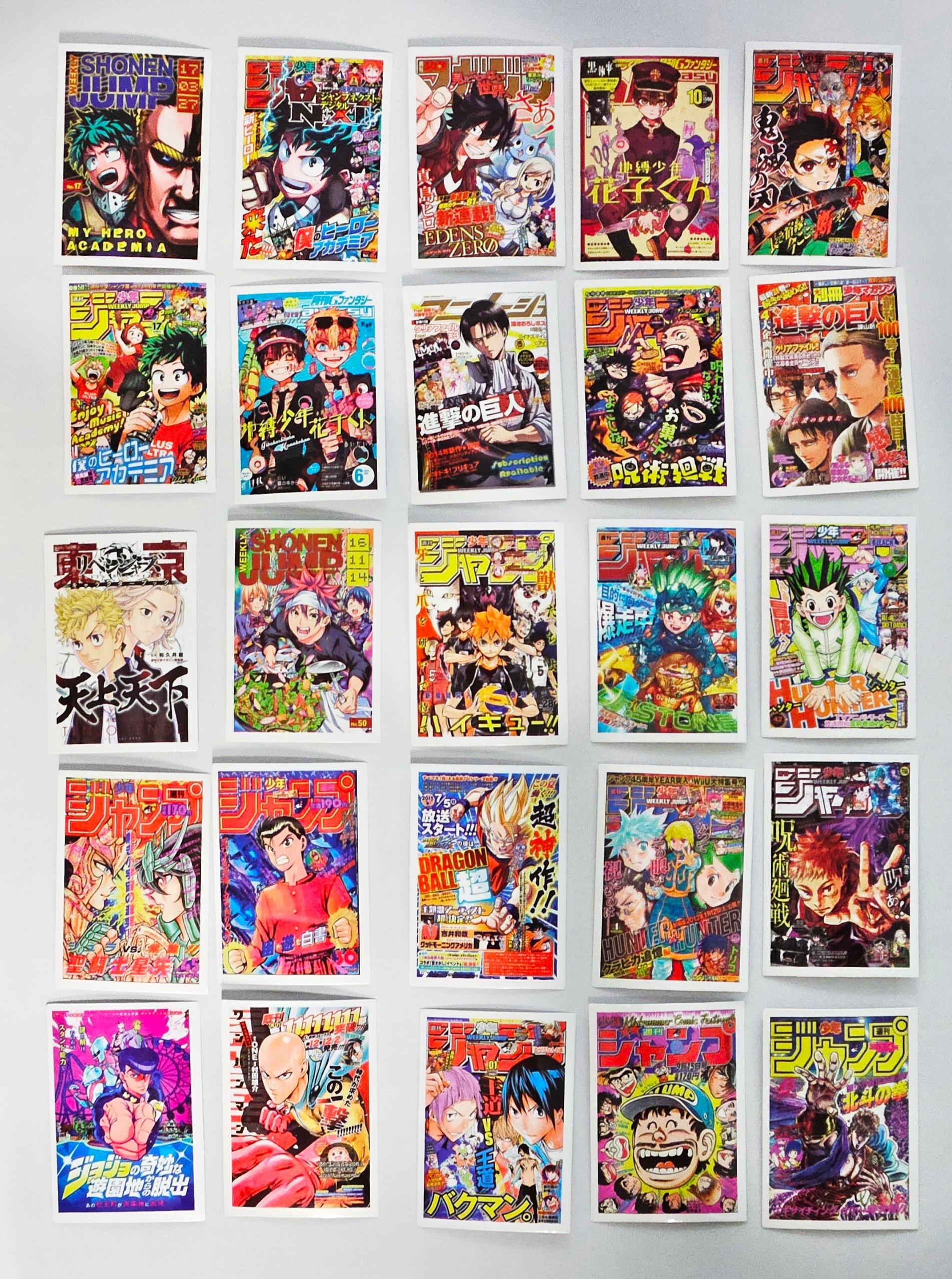 NAKLEJKI STICKERBOMB MIX KARTY ANIME MANGA JUMP HUNTER EXTRA WLEPKI 50 szt Producent Inny