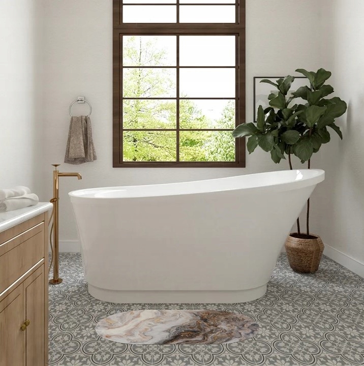 MATA ŁAZIENKOWA SZYBKOSCHNĄCA CHŁONNA DYWANIK ANTYPOŚLIZGOWY 45X75 Długość 75 cm