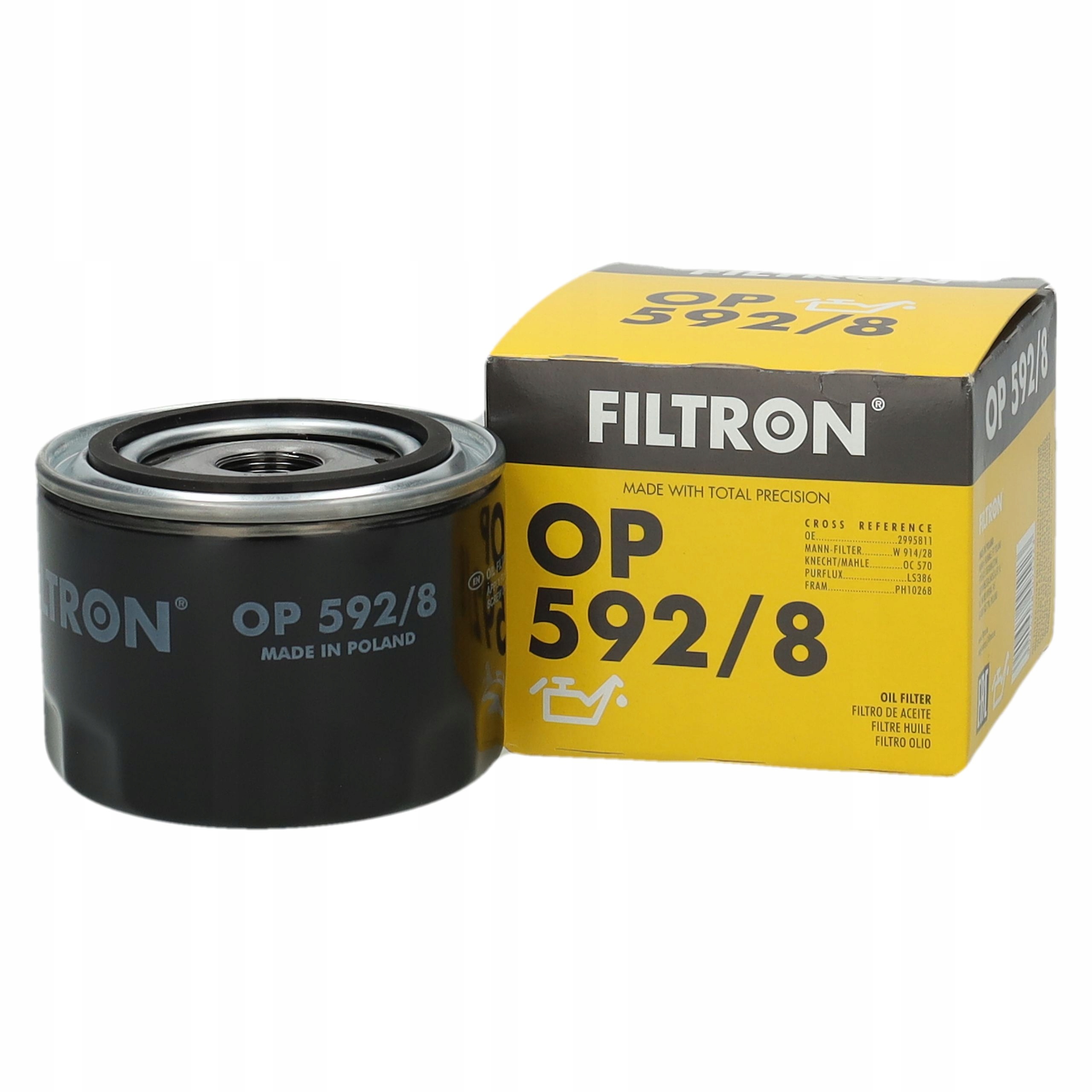 Filtron filtr oleju OP592/8 Fiat Ducato 2.3 JTD
