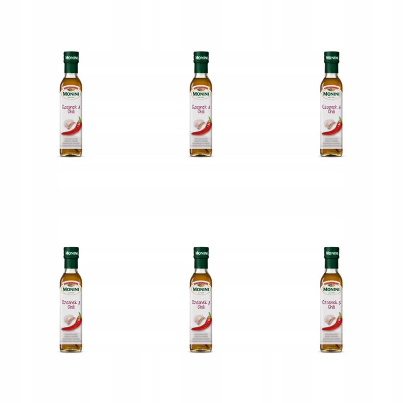 Monini Koření na bázi olivového oleje Ev česnek&amp;chili 250 ml X6
