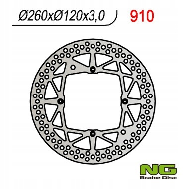 Ng Predný Brzdový Kotúč Husqvarna Wr/cr/te/tc 125/250 '00-13 (260X120X3)