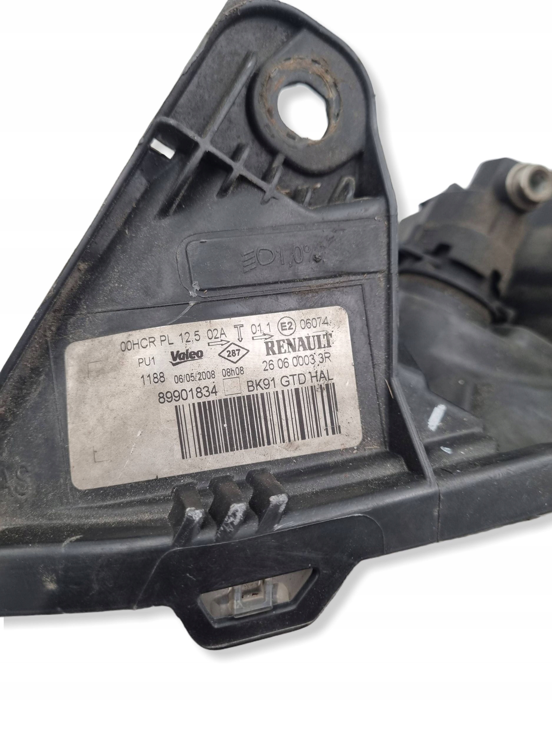 Reflektor light front side left Renault Laguna III 260600033R Anglik UK