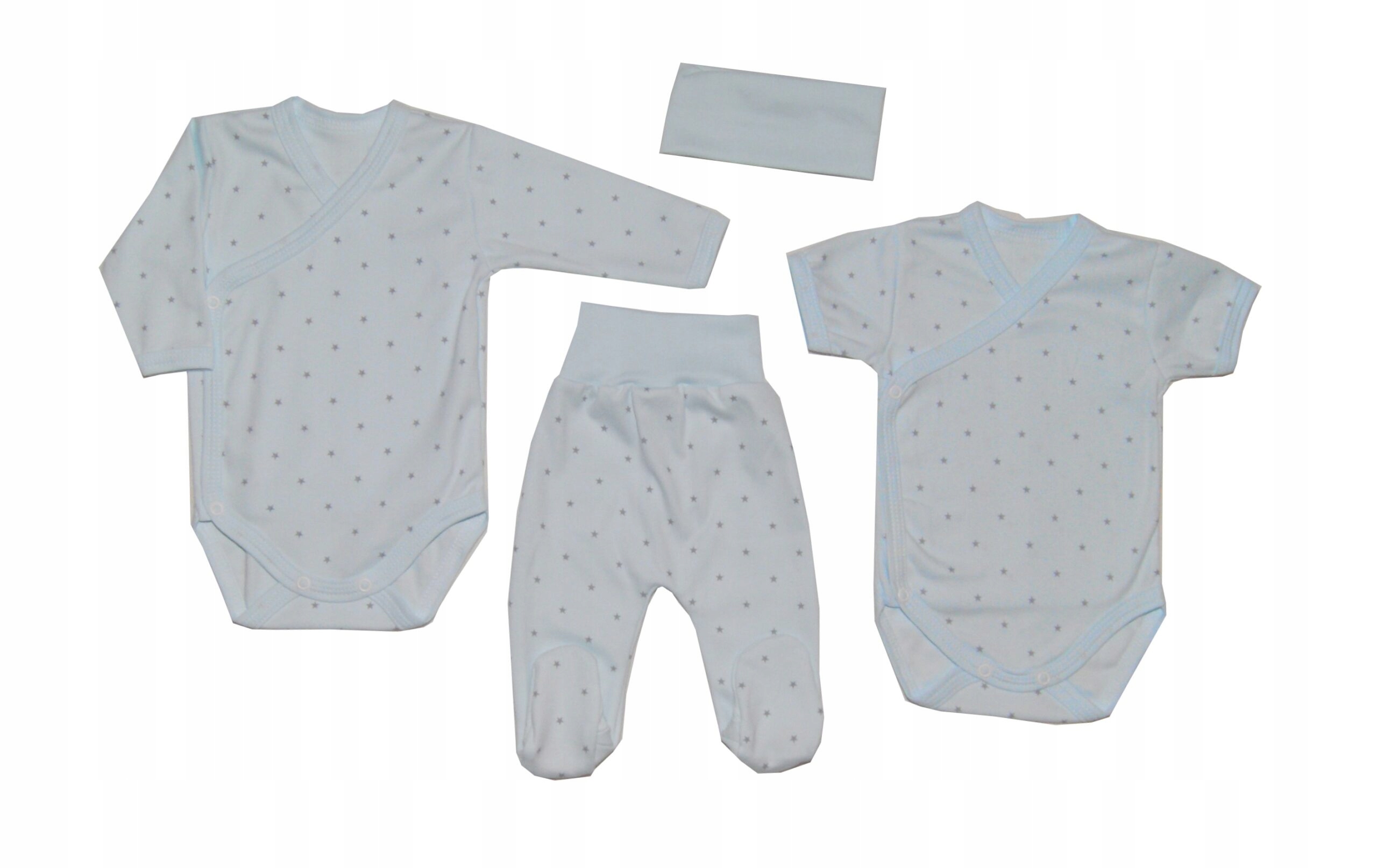 

Wyprawka noworodka body kopertowe i półśpioszki 50