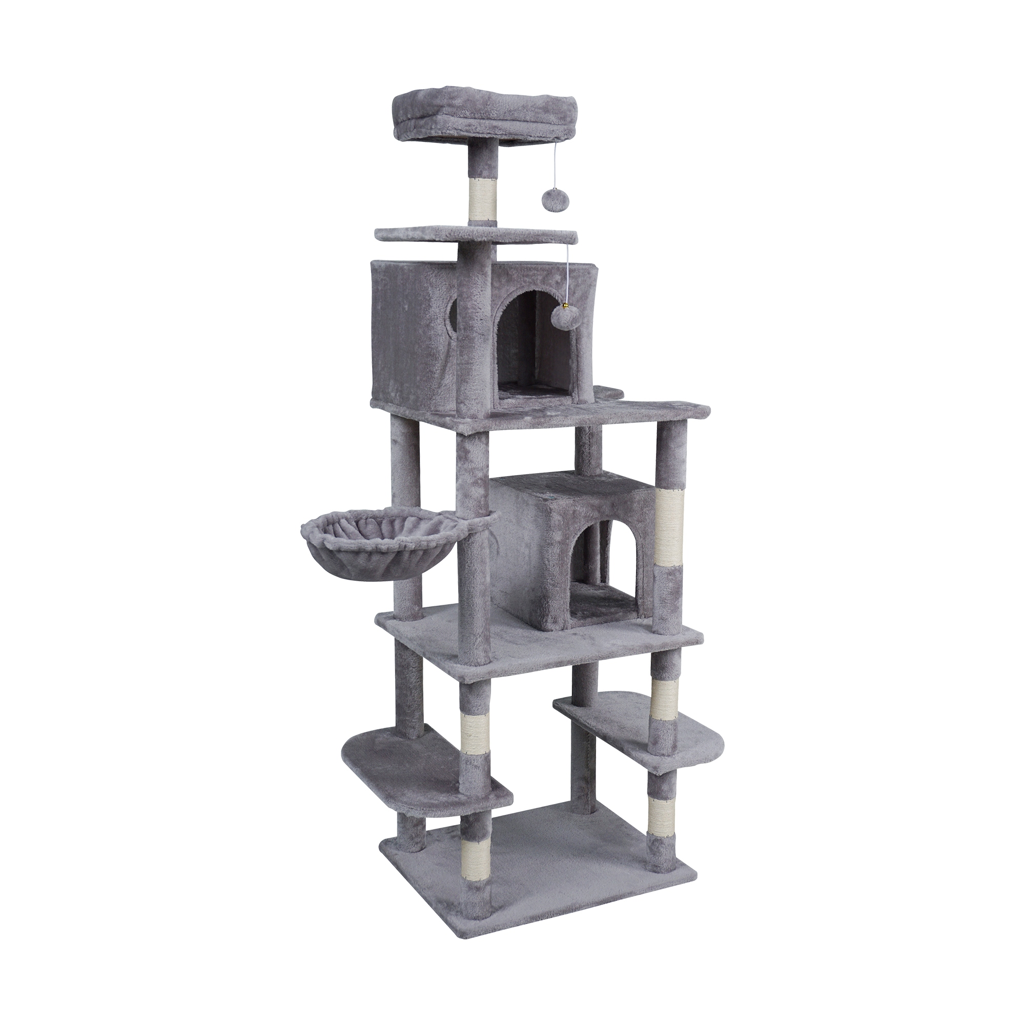 Drapak dla kota legowisko zabawka domek wieża budka wysoka 173 cm Rebel