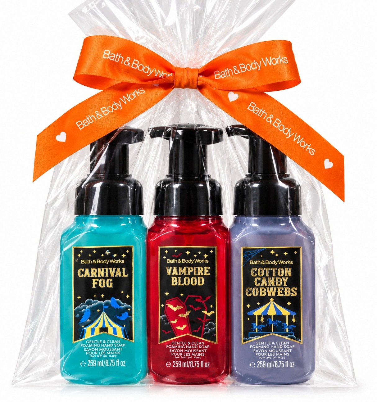 Bath & Body Works Zestaw 3 mydeł w Piance – Halloween Collection 3x259ml