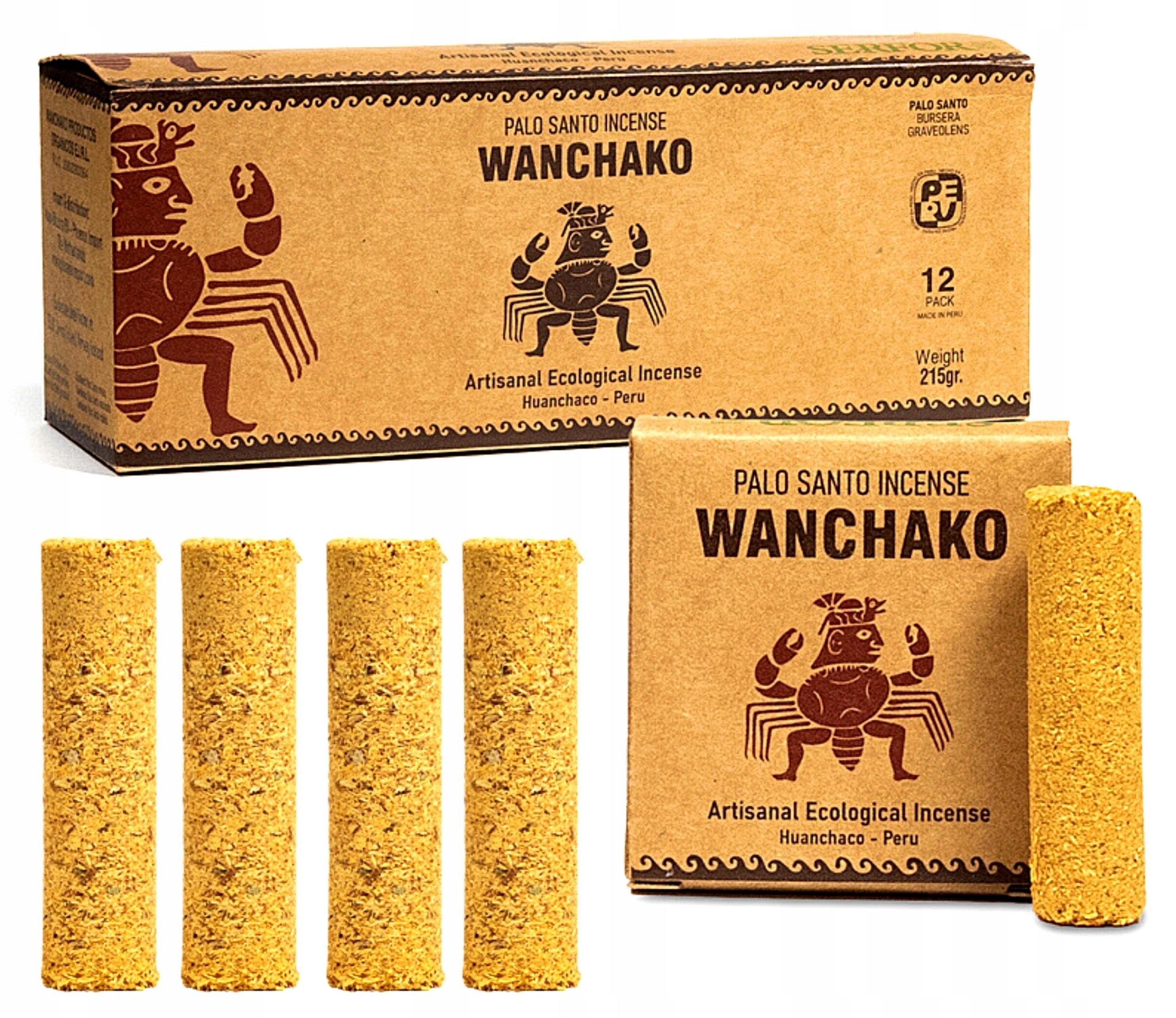 

Palo Santo Kadzidło Wanchako Święte Drzewo 4 szt