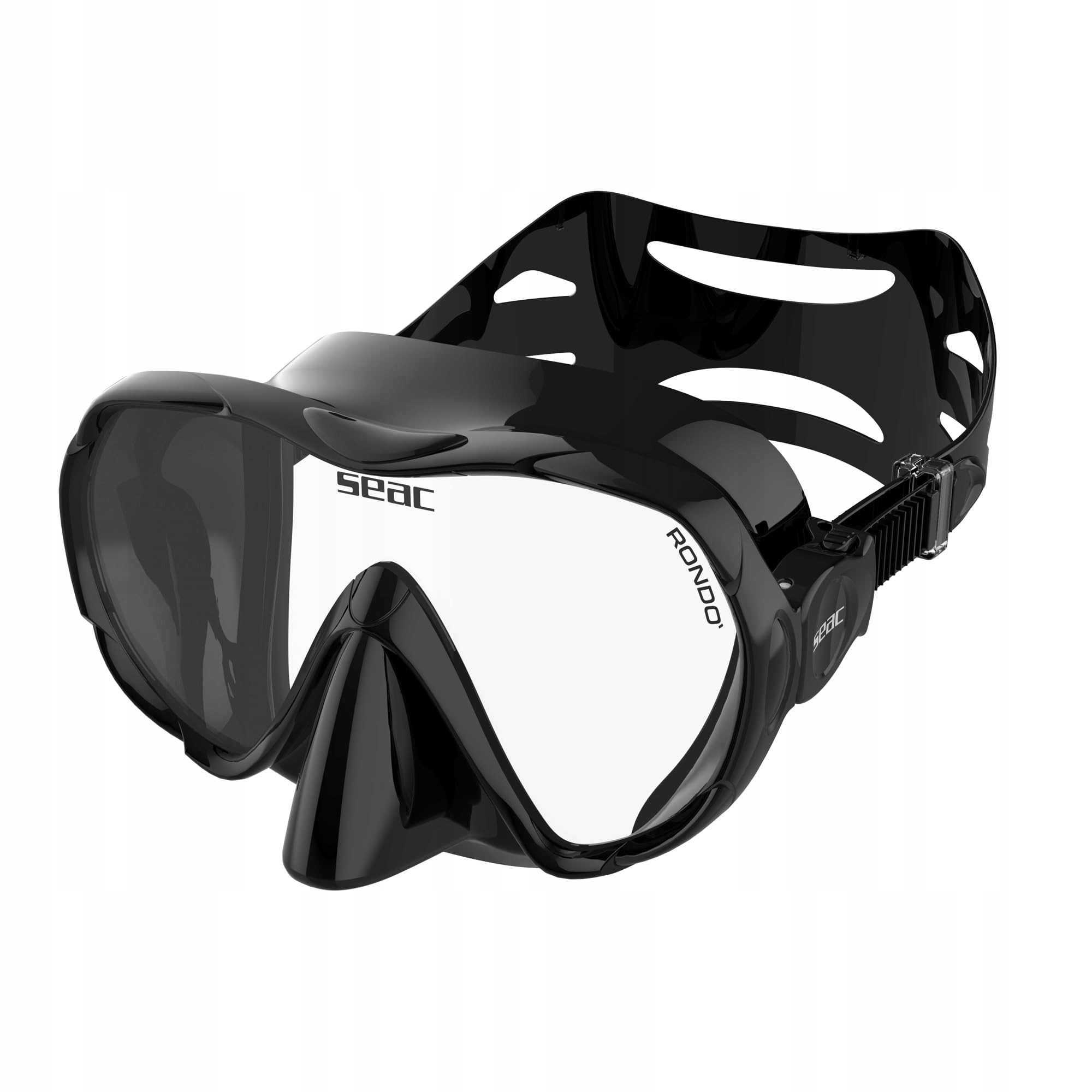 Maska do nurkowania Seac 0750082003520A czarna pływacka okulary snorkla