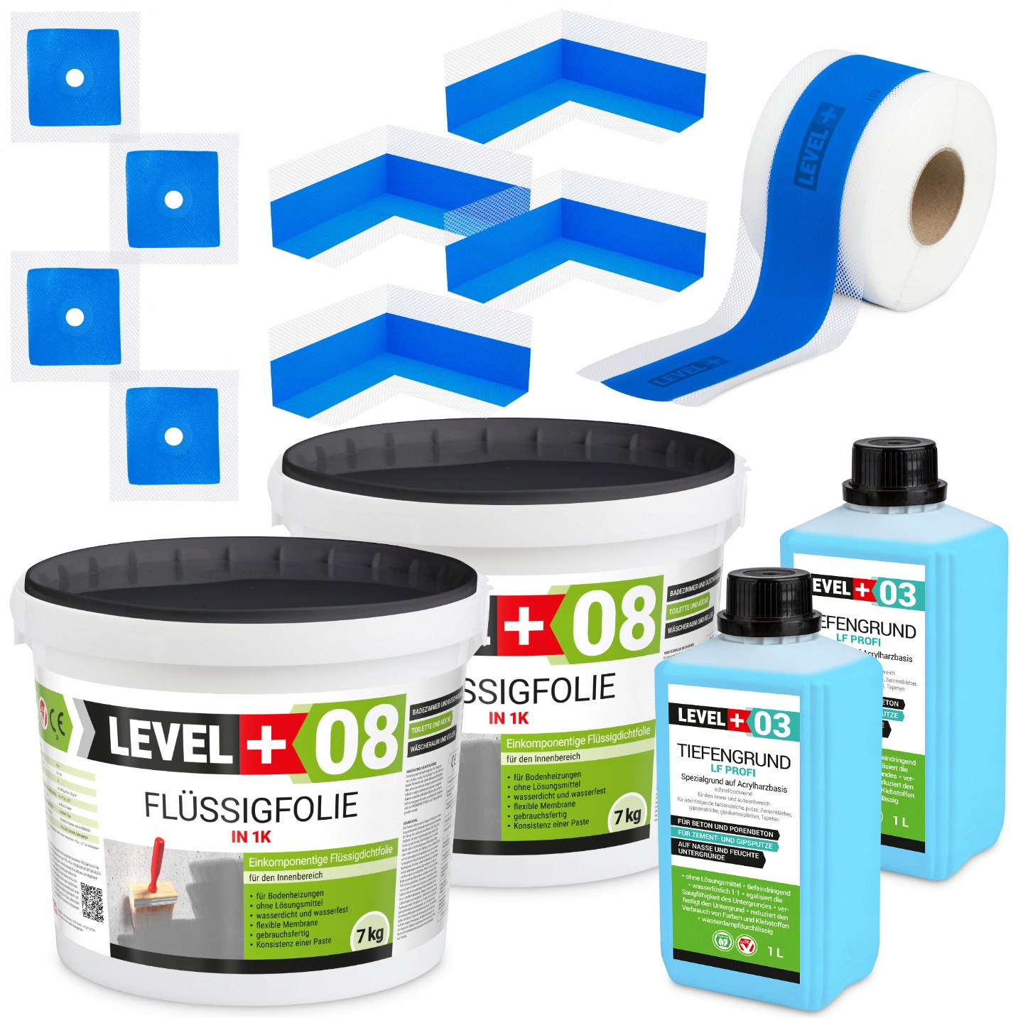 Hydroizolace Fólie 14 kg Páska 15 m Zem 2 l