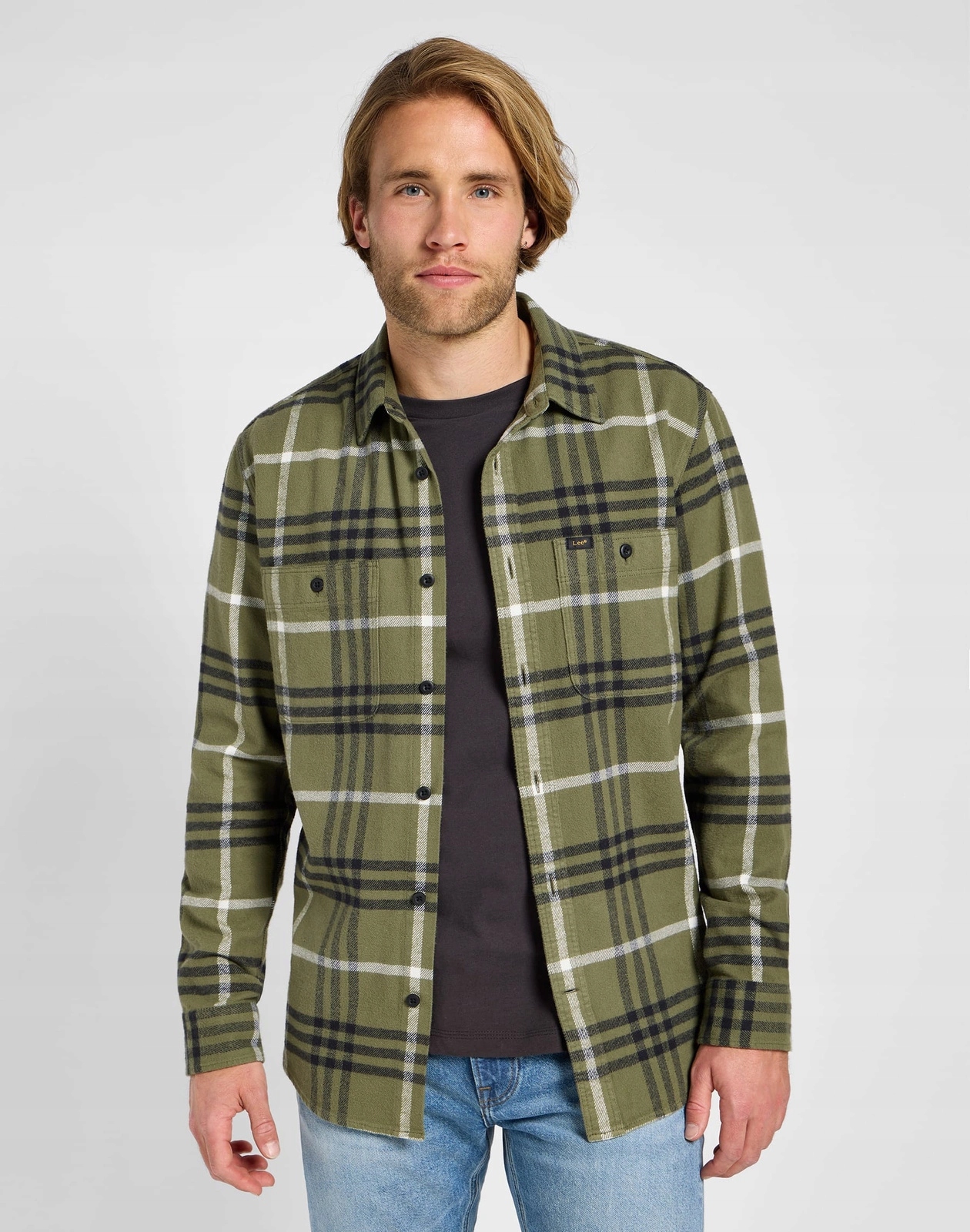 Pánská košile Lee Worker Shirt 2.0 Mercantile Green 112355649 XXL