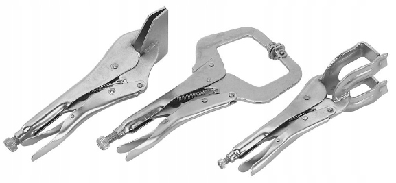 ZESTAW ZACISKÓW SPAWALNICZYCH SAMOBLOKUJĄCE 3 szt