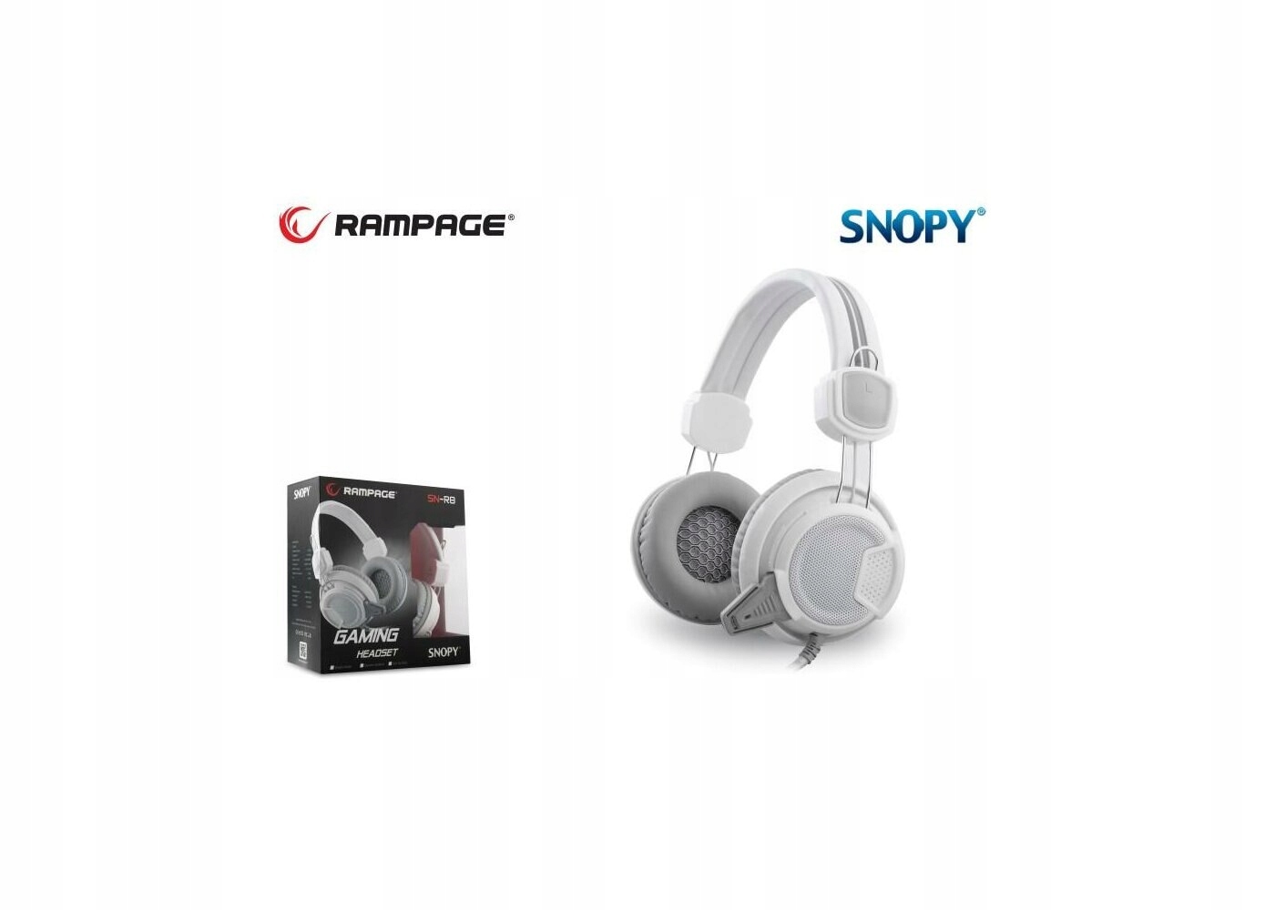Gaming Headset w Słuchawki przewodowe Rampage