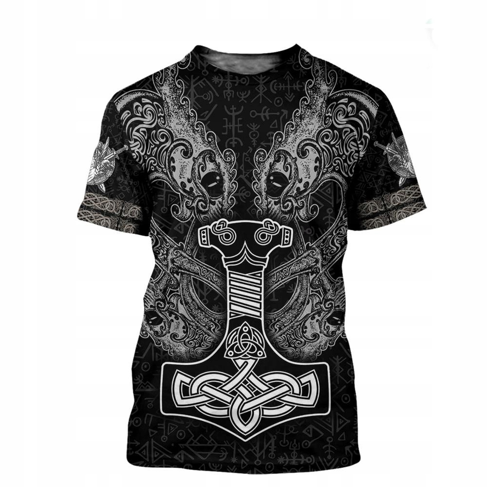 T-Shirt Viking bóg 3D druku koszula 13572159871 - Allegro.pl