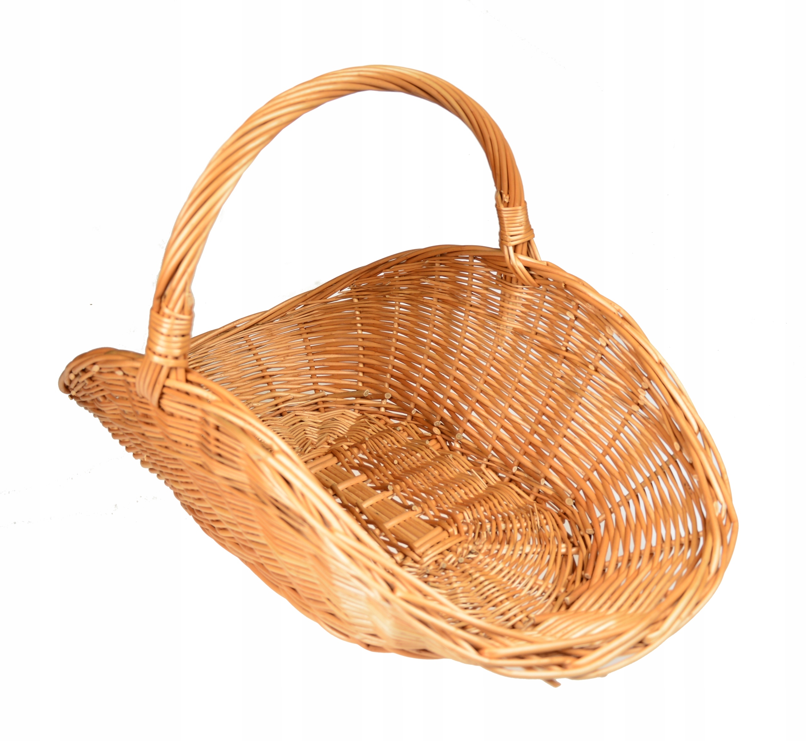 Proutěný košík na dřevo do krbu 61 cm