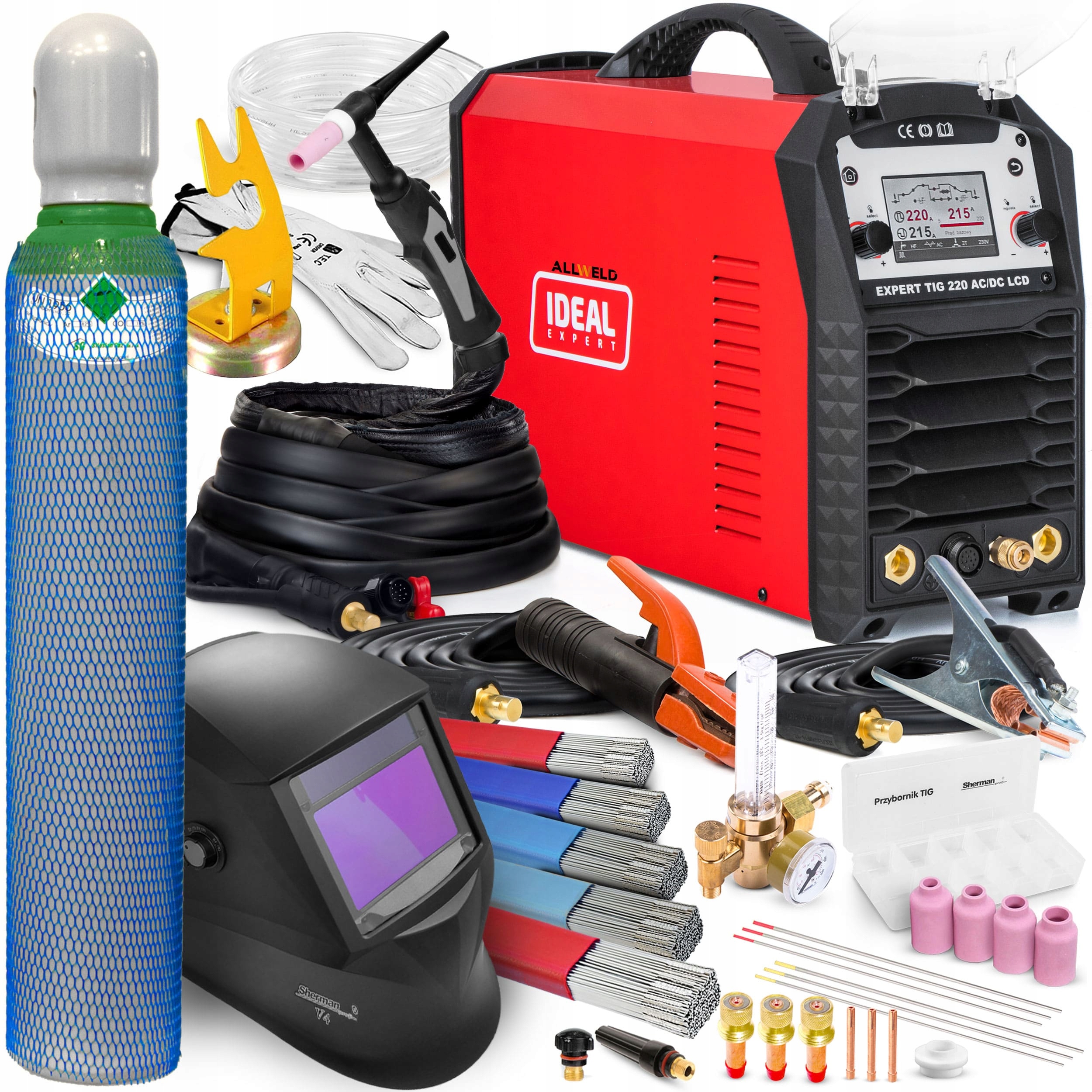 Invertorová Svářečka Ideal Expert Tig 220 Ac/dc LCD Puls Mma Igbt