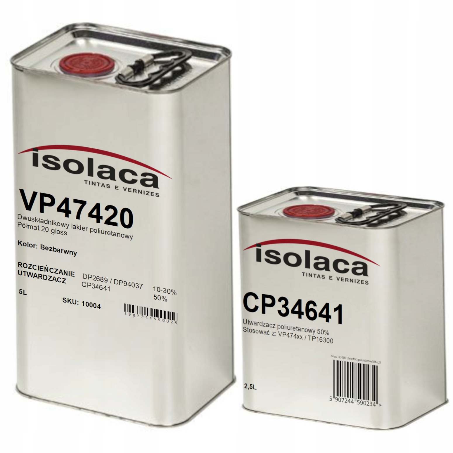Isolaca|VP47420 Lakier poliuretanowy 7,5L [20 gloss][Bezbarwny][MDF/Drewno]