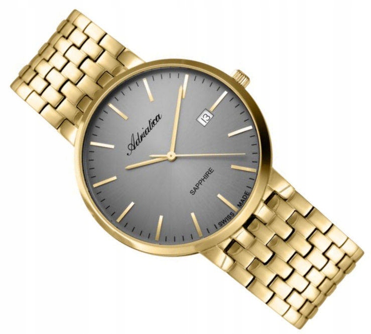 Pánské Zlaté Hodinky Adriatica Fashion A1281.1117Q
