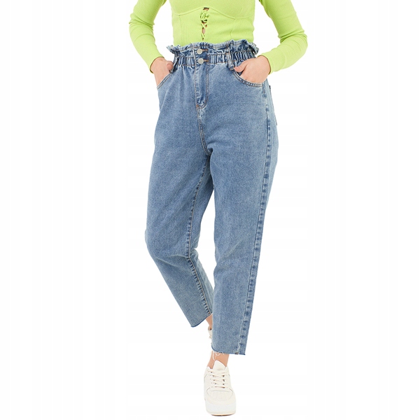 

CH1181 Niebieskie Damskie Jeansy Mom Jeans M - 38