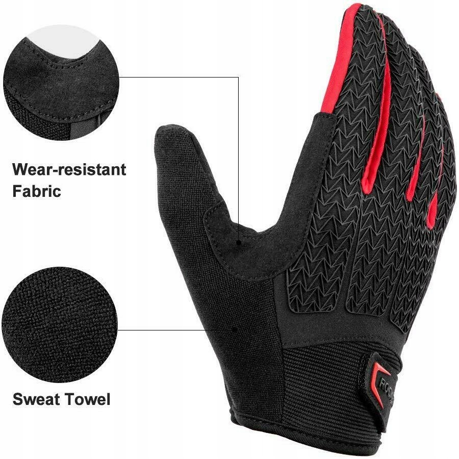 Rękawiczki na Rower ROCKBROS S169-1BR Ciepłe M ce Model Wiatroszczelne Rękawice rowerowe do ekranu ciepłe
