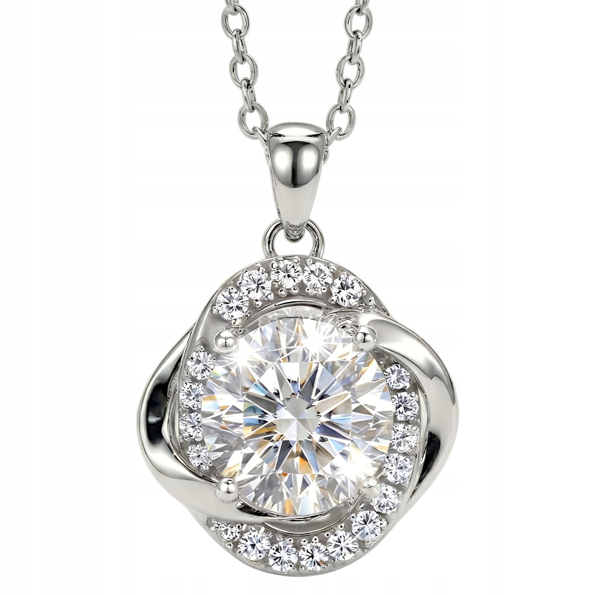 Náhrdelník z Moissanite Hvězda diamant 1 karát zirkony