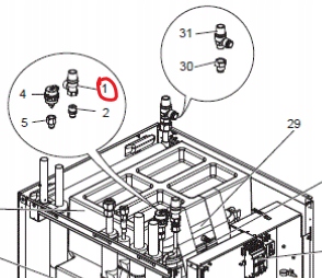 282510 S70C21404 Pressure Relief Valve Bezpečnostný Ventil Mitsubishi