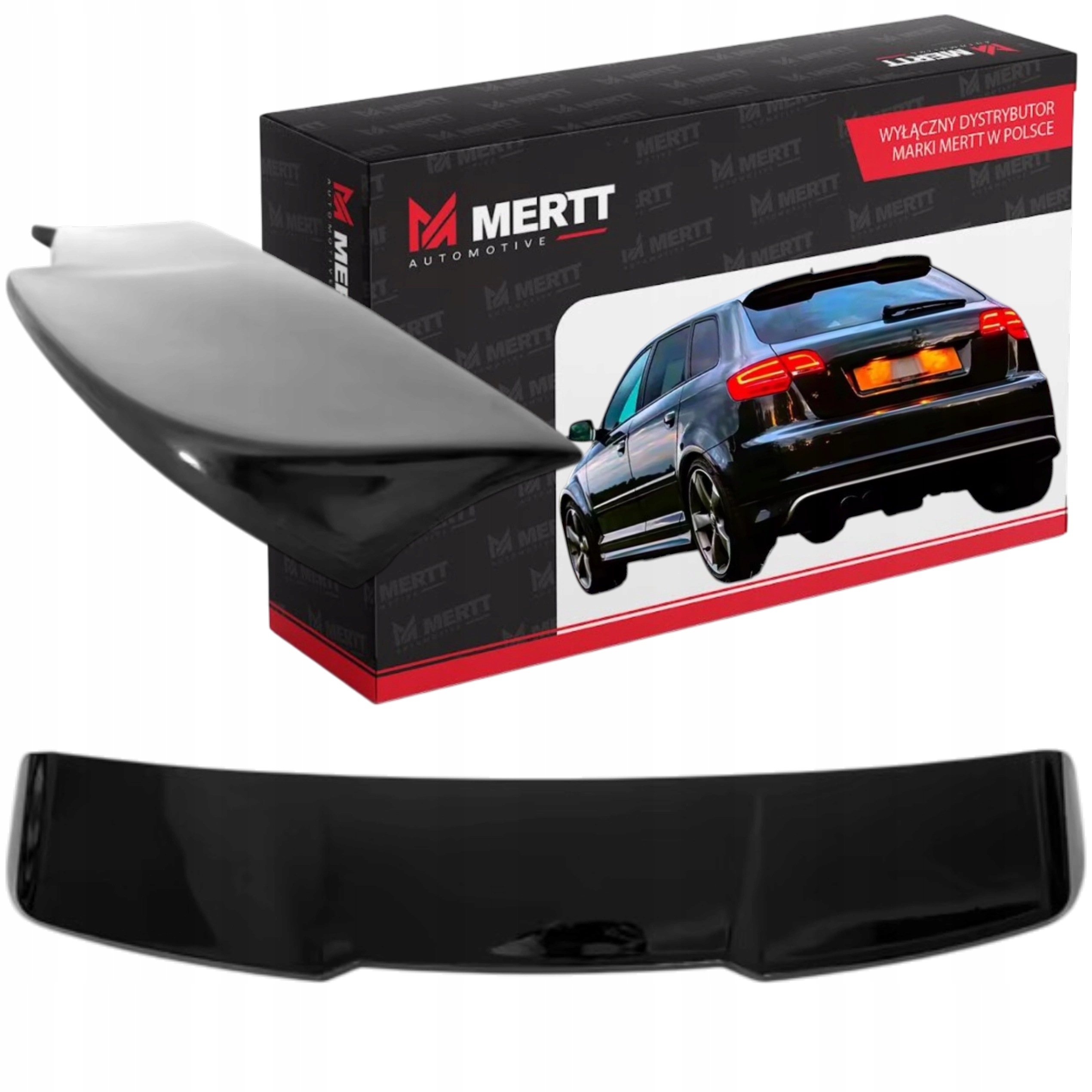 Spoilerová Krytka Klapky Audi A3 8P 5 Dveří 2003-2013 Černá Rs Look