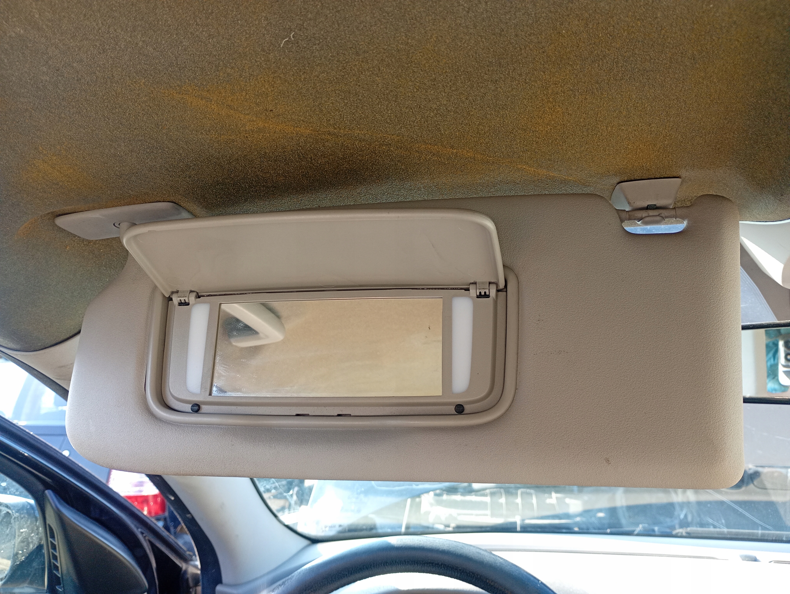 VOLVO S40 2 II 04-10 cover PRZECIWSLONECZNA left driver´s visor left