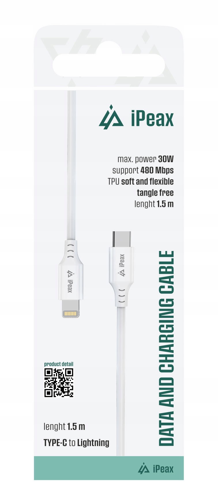 Kabel Tpu Usb-c Lightning 1,5M, Usb 2.0 Biały
