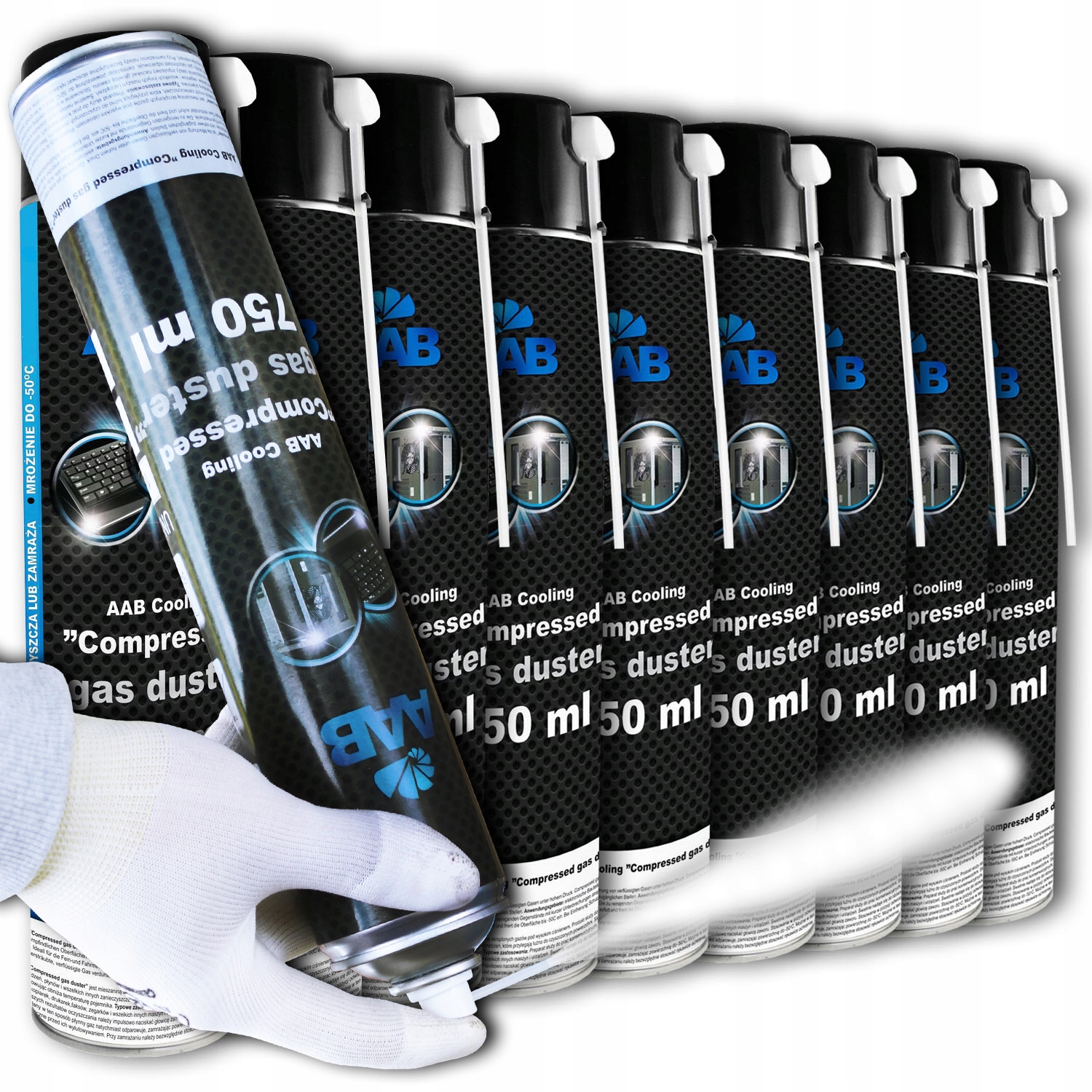 AAB COOLING ZAMRAZACZ W SPRAYU DO 50C ICE 9x750ml