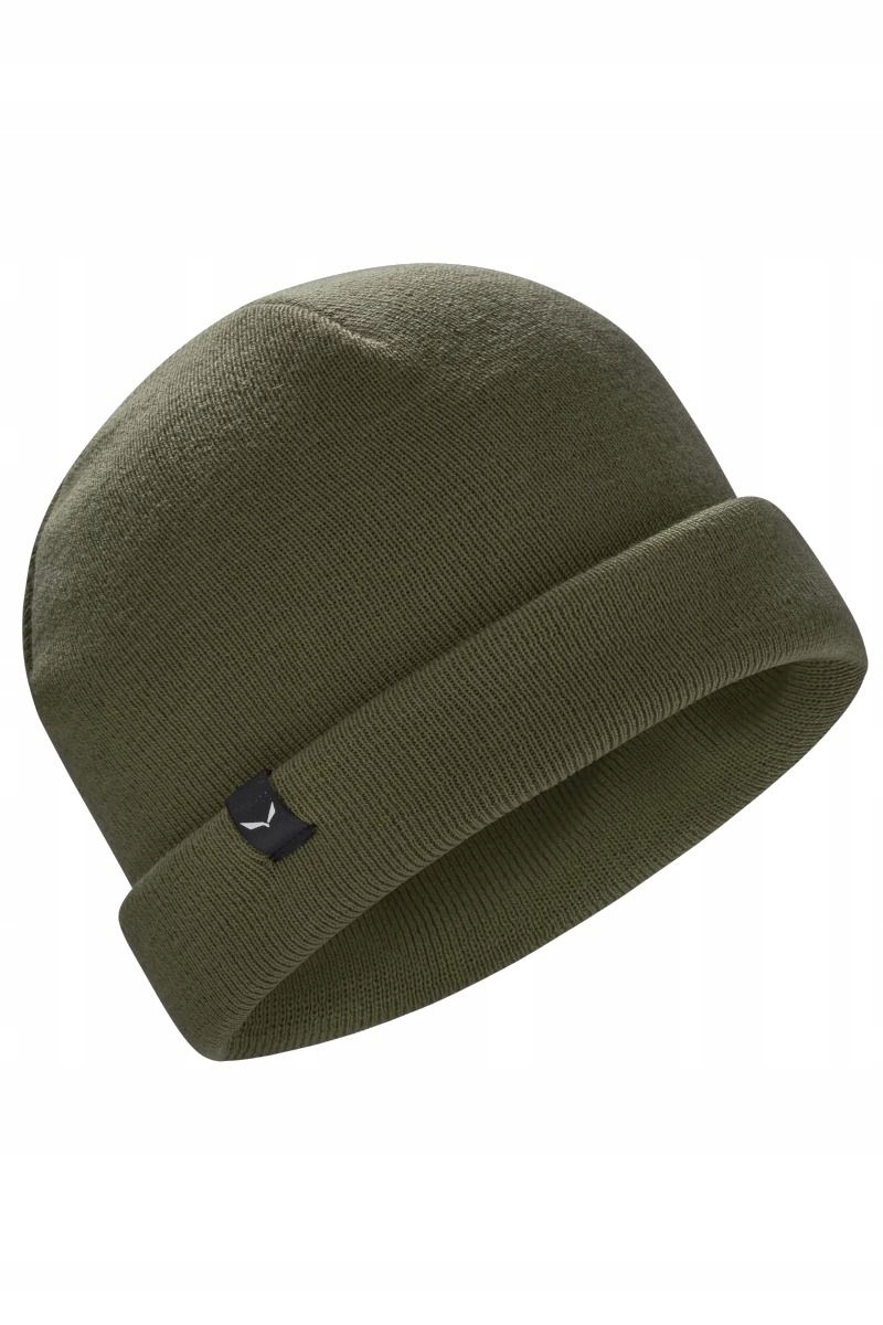 Čepice Salewa Puez Merino Beanie-Faded Green Uni (58)