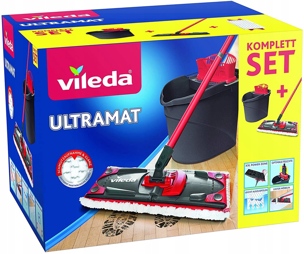 Levně Kbelík a plochý mop Vileda Ultramax Turbo XL 42 cm