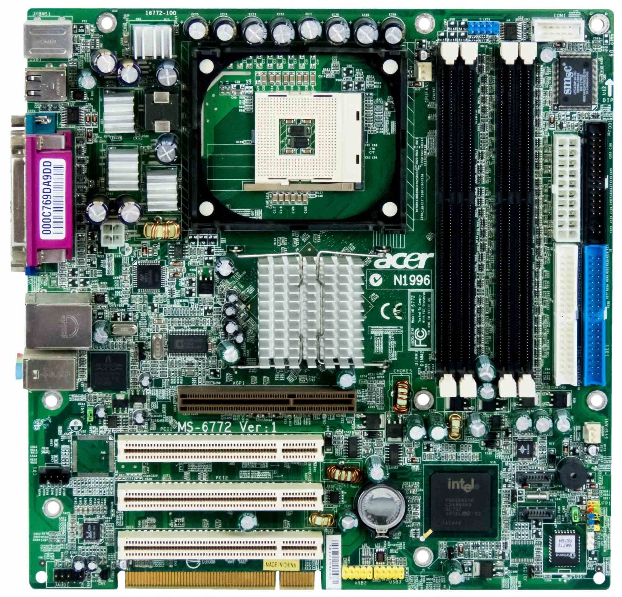 Acer MS-6772 Verze: 1 p.478 Ddr Pci Agp mATX