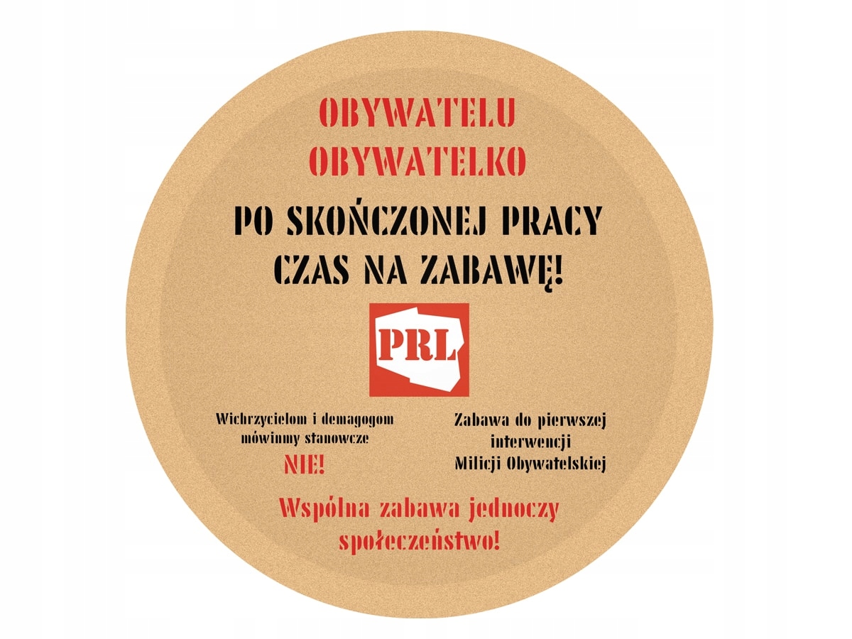 Talerzyki urodzinowe PRL - 18 cm - 6 szt Marka Congee