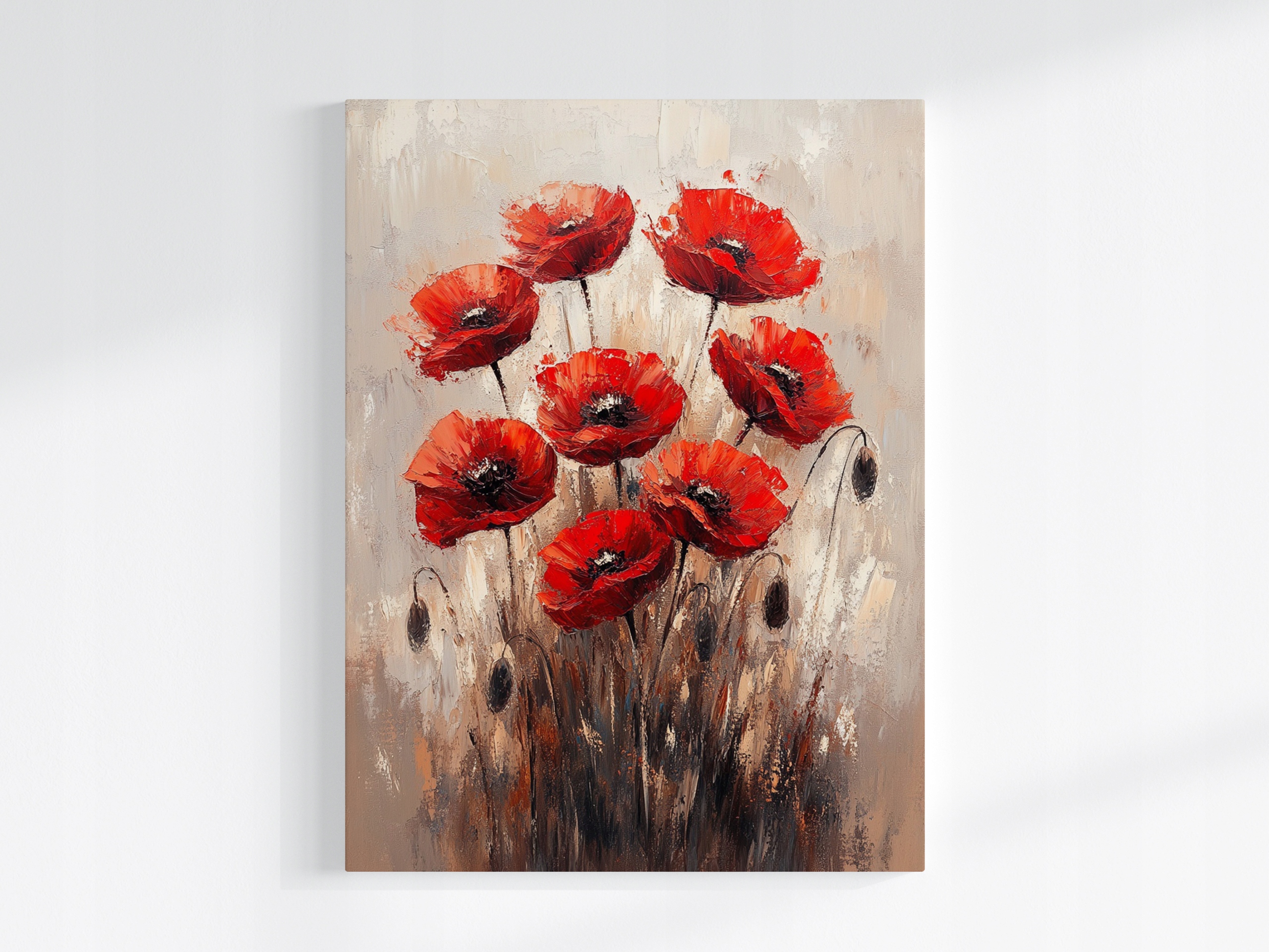 Obraz Na Plátně Canvas Příroda Květiny Červené Máky Pole 60x80