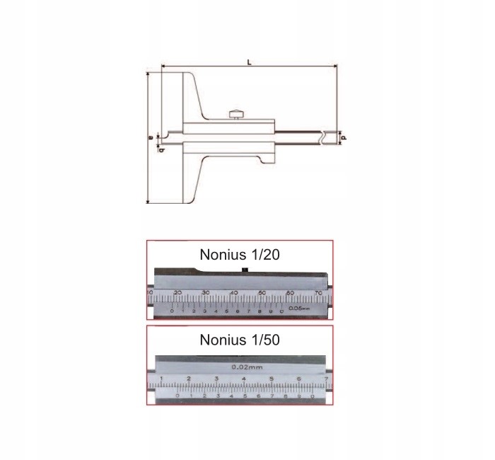 GŁĘBOKOŚCIOMIERZ MAGa 1000 x 250 mm;0.05 Marka Gimex